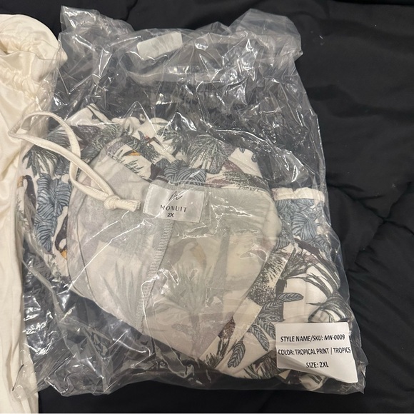 MONUIT MSRP $74 Patricia Jumpsuit Shade Cloud Nine Womens Size 2XL - Picture 10 of 12